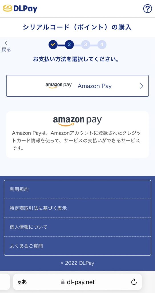 DL Payのポイント購入画面02